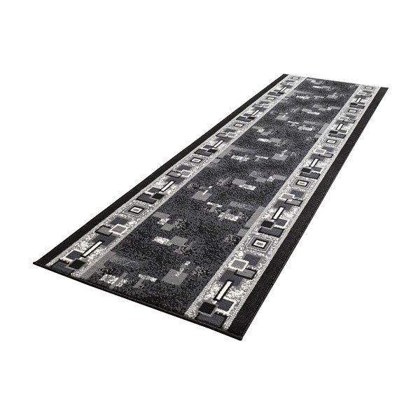Šedý běhoun Hanse Home Retro, 80 x 400 cm-image-2