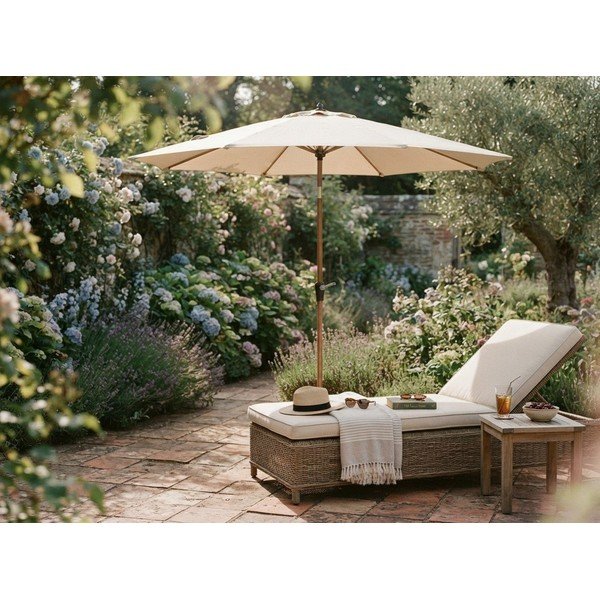 Ombrellone beige ø 300 cm Palinuro – Bizzotto-image-4