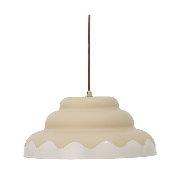 Lampadario color crema con paralume in metallo ø 40 cm Lacya – Bloomingville-image-2