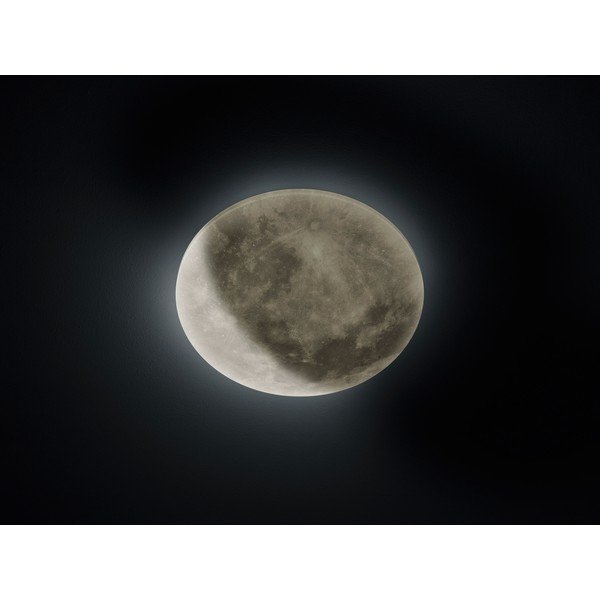 Plafoniera per bambini LED grigio chiaro con paralume in vetro acrilico ø 40 cm Lunar – Trio-image-1