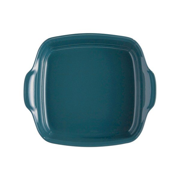 Piastra quadrata blu papavero , 24 x 24 cm - Emile Henry-image-1