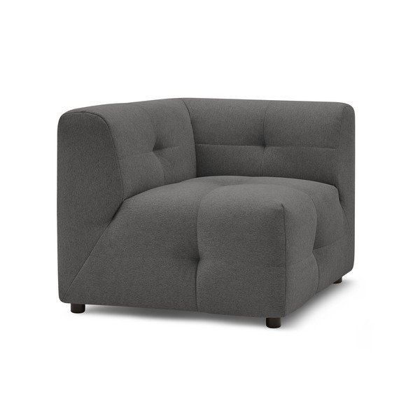 Modulo divano grigio scuro Kleber - Bobochic Paris