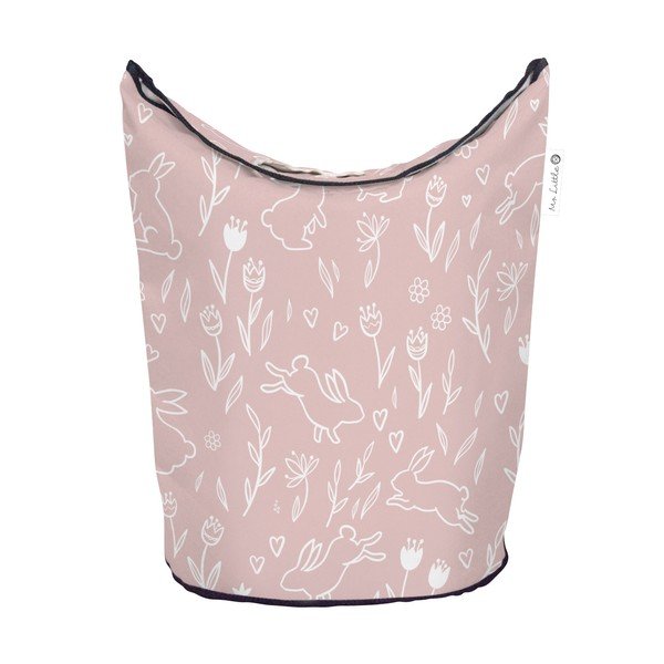 Cesto portaoggetti per bambini in tessuto rosa Sweet Bunnies - Butter Kings-image-2
