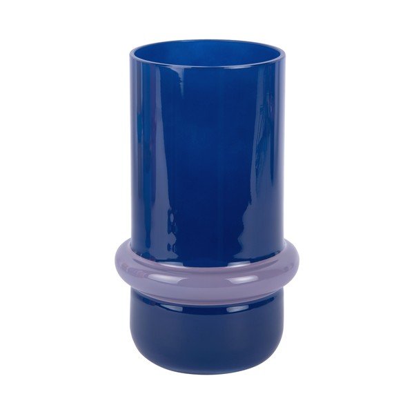Vaso blu scuro in vetro (altezza totale 22 cm) Animado Anillo – PT LIVING