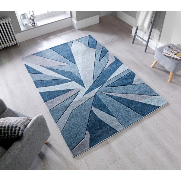 Tappeto Shatter Denim, 160 x 230 cm - Flair Rugs-image-1
