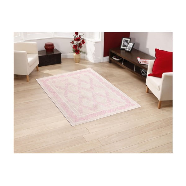 Tappeto in cotone cipria Gina, 120 x 180 cm - Floorist-image-1