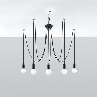 Apparecchio a sospensione nero 300x300 cm Spider - Nice Lamps