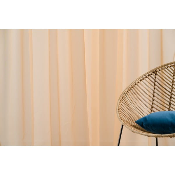 Tenda arancione 300x260 cm Voile - Mendola Fabrics-image-1