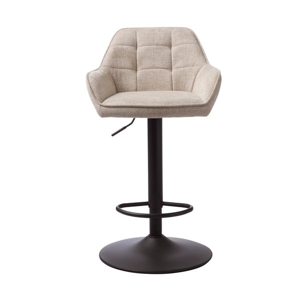 Sgabello da bar beige con altezza regolabile Nolan - Unique Furniture-image-1