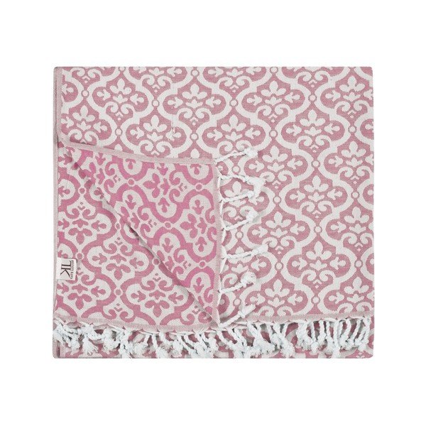 Asciugamano hammam rosa Bonita, 165 x 100 cm - Kate Louise-image-4