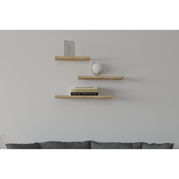 Mensole in rovere decorato in set di 3 Leila - Kalune Design-image-4