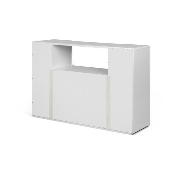 Bílá lesklá komoda TemaHome Jade-image-1