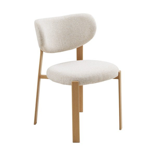 Sedia da pranzo bianca imbottito Savina – House Nordic