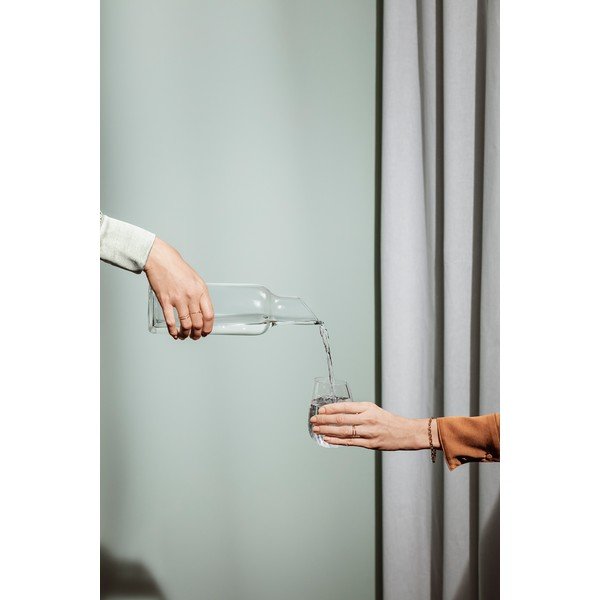 Caraffa in vetro con tappo in legno , 1 l - Eva Solo-image-1