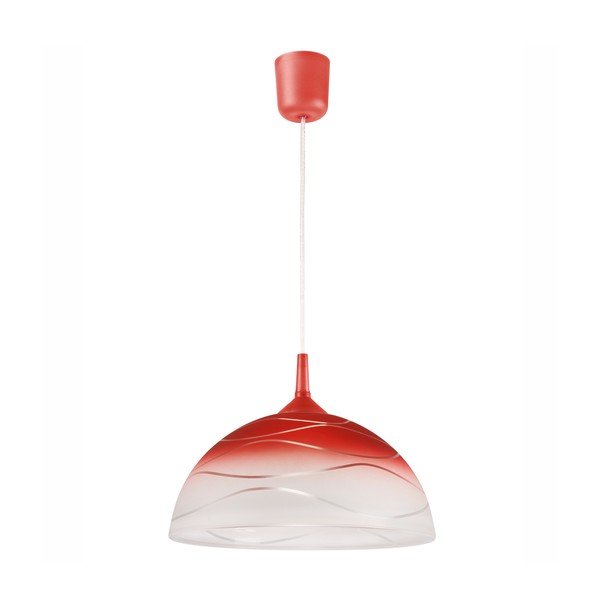 Lampadario rosso ø 30 cm Sfera – LAMKUR