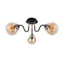 Apparecchio da soffitto con paralume in vetro in nero e oro Unica - Candellux Lighting