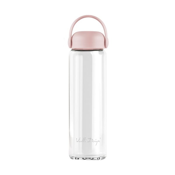 Bottiglia rosa in vetro 540 ml Fuori – Vialli Design