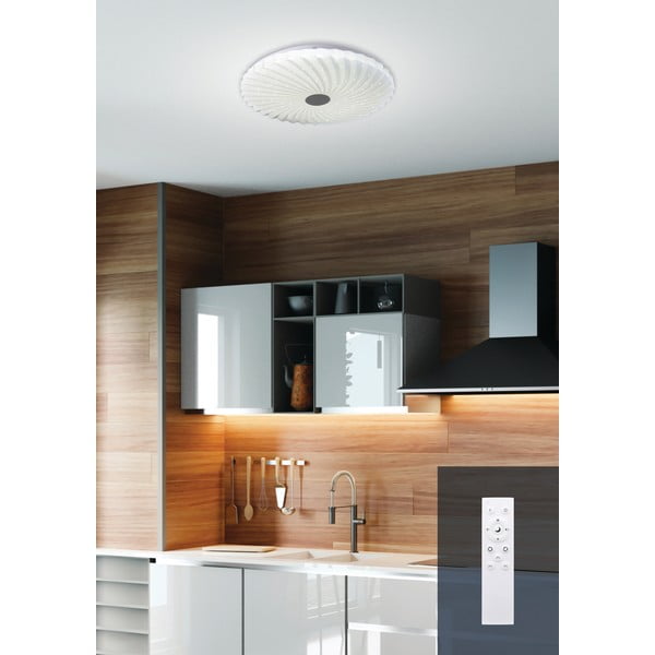 Plafoniera LED con telecomando/con intensità regolabile bianca 38,5x38,5 cm Calipso – Candellux Lighting-image-2