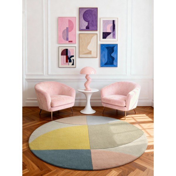 Tappeto rotondo in lana tessuto a mano ø 160 cm Westminster Savile – Ted Baker-image-1