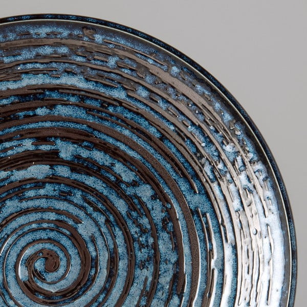 Piatto in ceramica blu Swirl, ø 25 cm Copper - MIJ-image-3