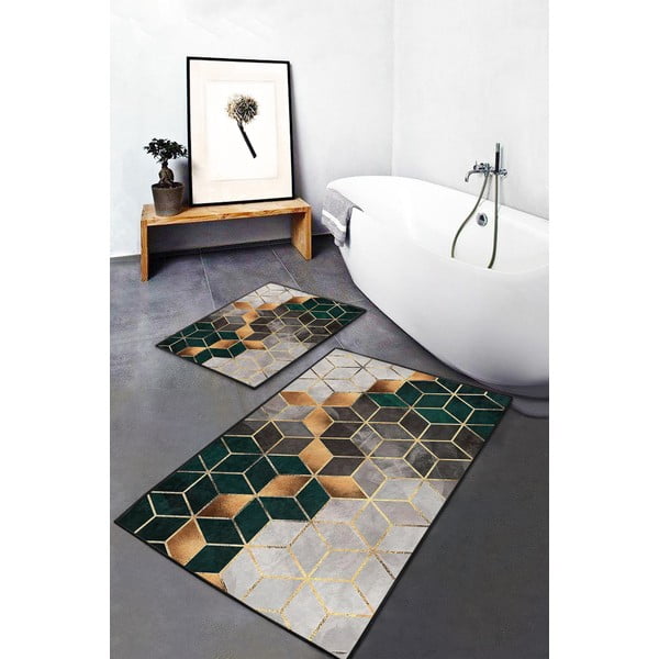 Set di 2 tappetini da bagno Optic - Mila Home-image-1