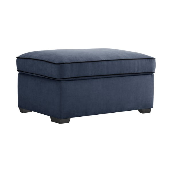 Pouf blu navy con contenitore Serena - Jalouse Maison