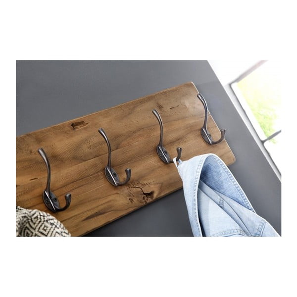 Appendiabiti in teak non trattato Railwood - HSM collection-image-3