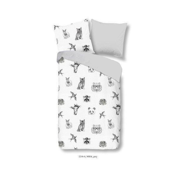 Biancheria per letto singolo in cotone Lista, 140 x 200 cm - Good Morning