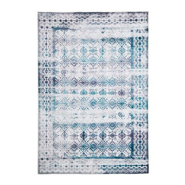 Tappeto azzurro , 80 x 150 cm Kilim - Floorita