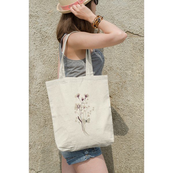 Borsa in tessuto beige - Kate Louise-image-2