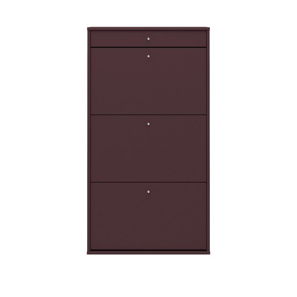 Scarpiera rosso bordeaux Mistral - Hammel Furniture-image-3