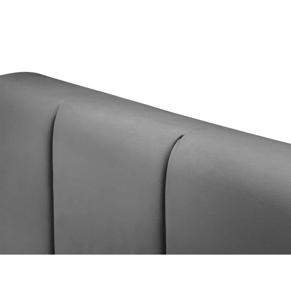 Letto boxspring grigio con contenitore 200x200 cm Afra - Mazzini Beds-image-4