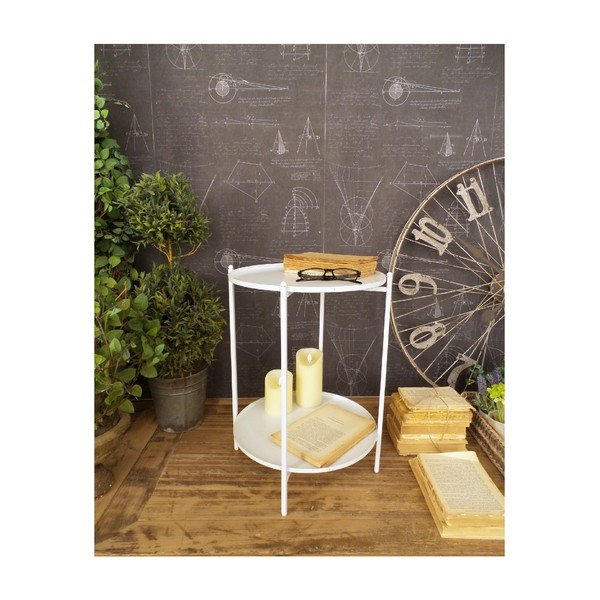 Tavolo bianco Fantasia bianca, ⌀ 35 cm - Orchidea Milano