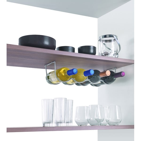 Portabottiglie da parete in metallo per 4 bottiglie My-Bottle - Metaltex-image-2