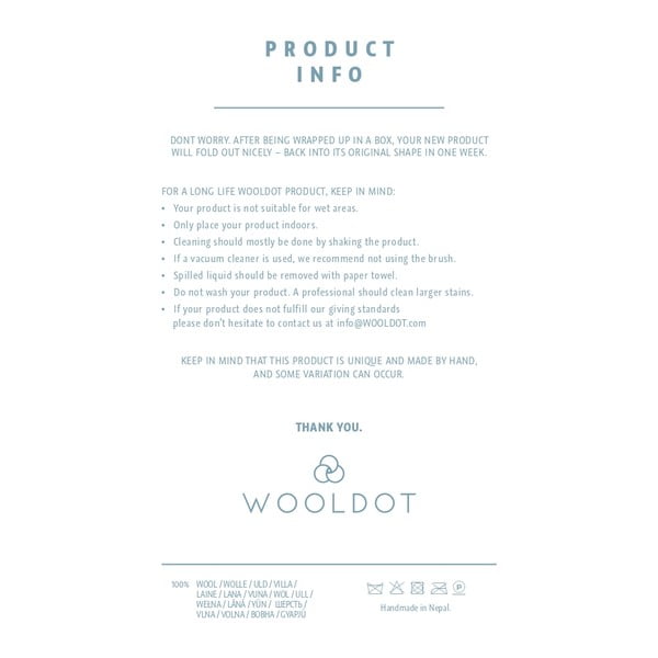 Tappeto in lana grigio e bianco, ⌀ 120 cm Ball Rugs - Wooldot-image-3