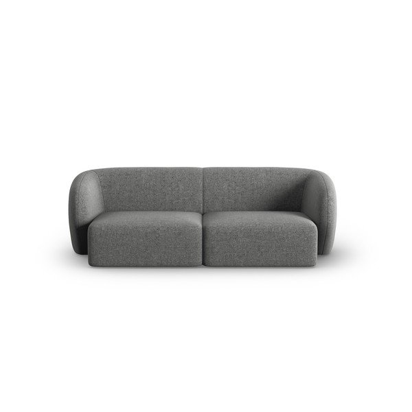 Divano grigio con rivestimento in ciniglia 188 cm Paolo – Milo Casa