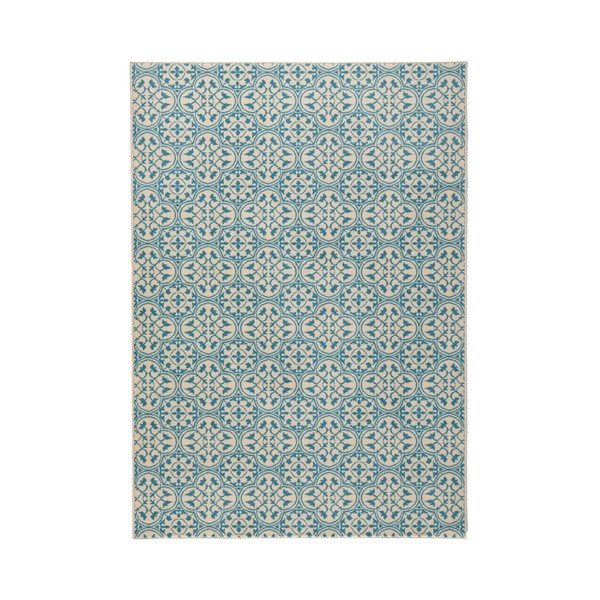 Modrý koberec Hanse Home Gloria Pattern, 80 x 150 cm