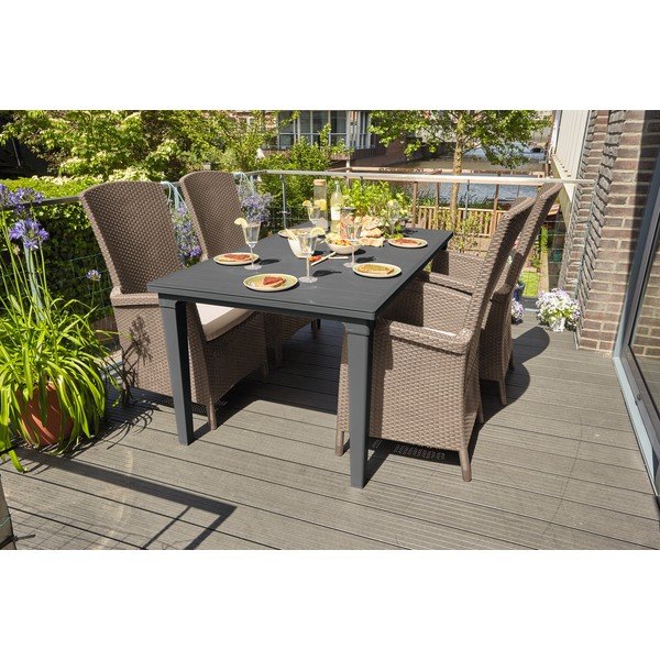 Sedia da giardino in plastica marrone chiaro Vermont - Keter-image-2