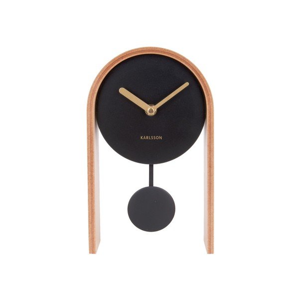 Orologio da tavolo con pendolo in legno di betulla Smart - Karlsson-image-2