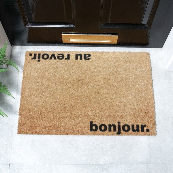Zerbino in cocco 40x60 cm Bonjour, Au Revoir - Artsy Doormats-image-2