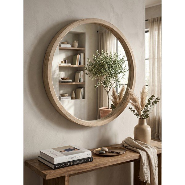 Specchio da parete con telaio in legno massiccio 52x52 cm Tiziano – Yes Everyday-image-1