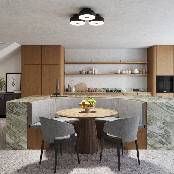 Plafoniera nera ø 30 cm Blacko – Sollux-image-3