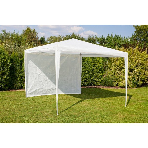 Parete laterale bianca della tenda da giardino - VETRO-PLUS-image-1