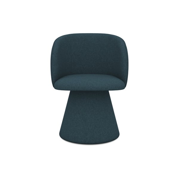 Sedia da pranzo color petrolio in imbottito Maia – Makamii-image-1