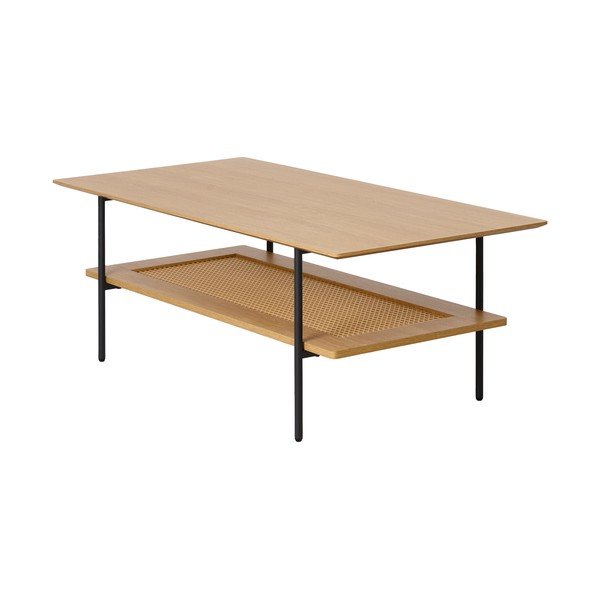 Tavolino da salotto di colore naturale con effetto rovere 55x110 cm Pensacola – Unique Furniture