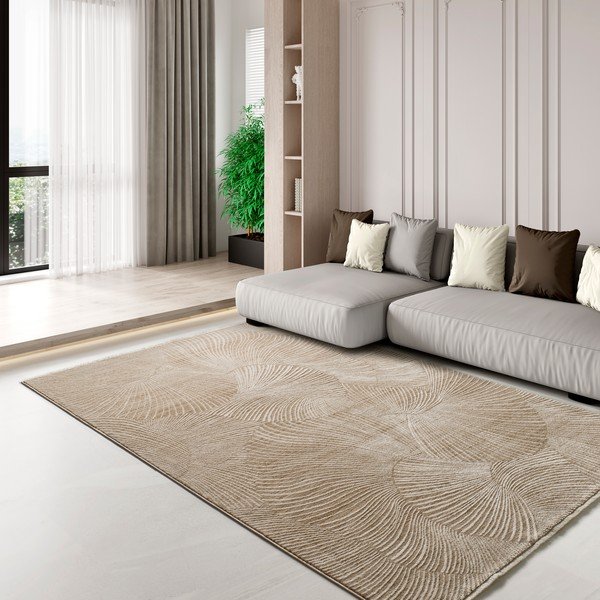 Tappeto beige 120x160 cm Ona – Universal-image-1