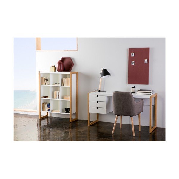 Tavolo da lavoro bianco Quadrato, 140 x 75 cm - Marckeric-image-4