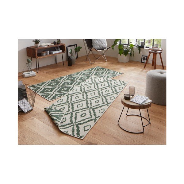 Tappeto da esterno verde e bianco Rio, 80 x 350 cm - NORTHRUGS-image-4
