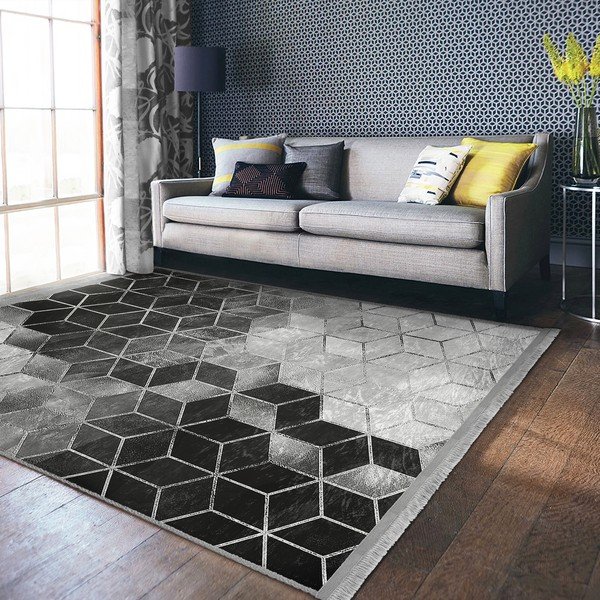Tappeto grigio 80x150 cm Optic - Mila Home-image-4