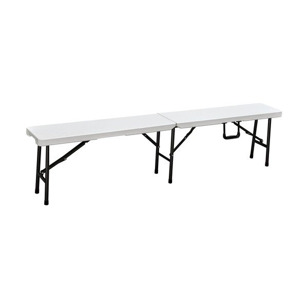 Panchina da giardino in bianco e nero - Rojaplast-image-1